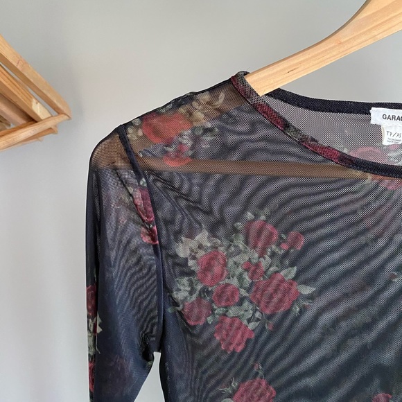 Floral Mesh Long Sleeve - Garage Size XS - Picture 2 of 6